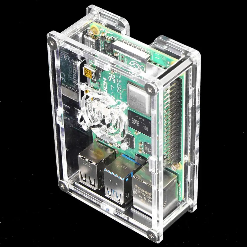 Полиметилметакрилатные акриловые коробки для Raspberry PI 4 Модель B 1 ГБ/2 ГБ/4 ГБ
