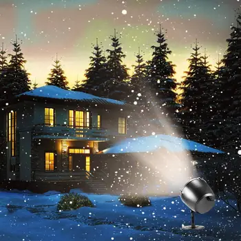 

SOLLED LED Waterproof Snowfall Light Projector with Remote Control Snow Falling Light for Indoor Outdoor Christmas Halloween