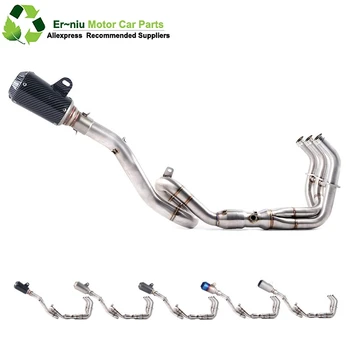 

Motorcycle Exhaust Muffler Full System Slip-On Middle pipe For yamaha Tracer 900 MT-09 FZ-09 MT09 FZ09 2014-2017