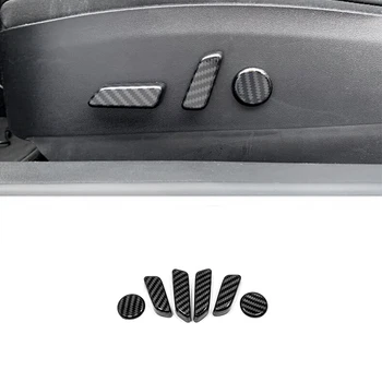 

For Tesla Model 3 Model3 2017 2018 2019 2020 accessories ABS Carbon fibre Car Seat adjustment Switch Cover trim Car Sticker