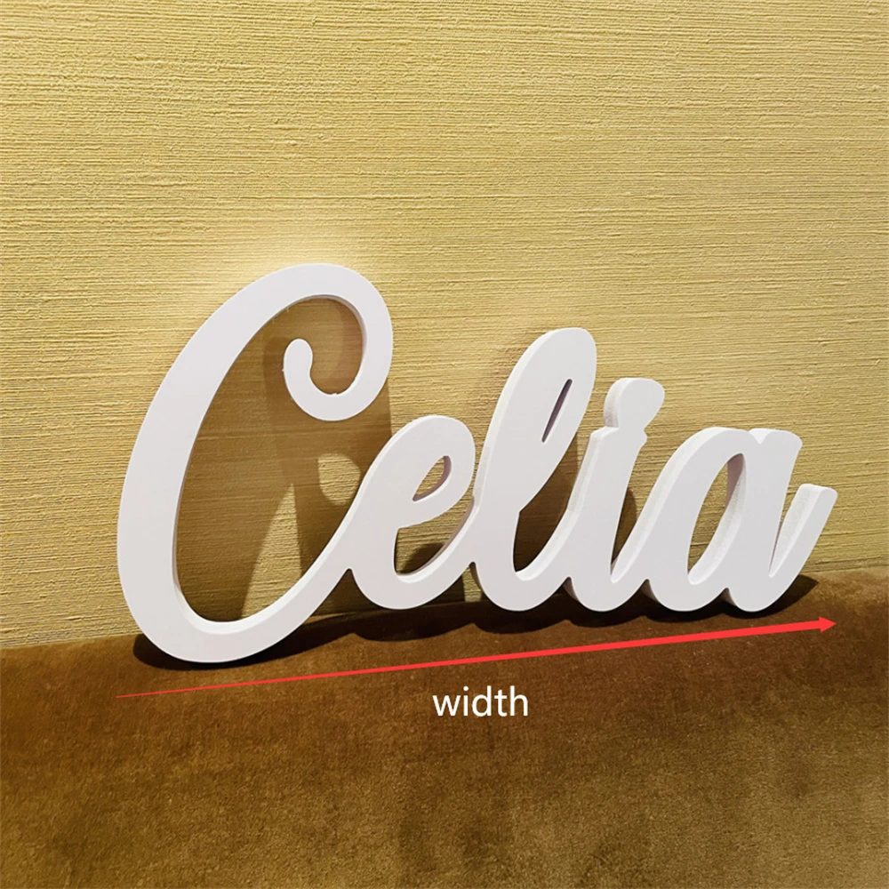 赤ちゃんの名前 壁の装飾 結婚式 パーティーのためにパーソナライズされた大きなpvcの木のテーブル文字 パーティー用自作デコレーション Aliexpress