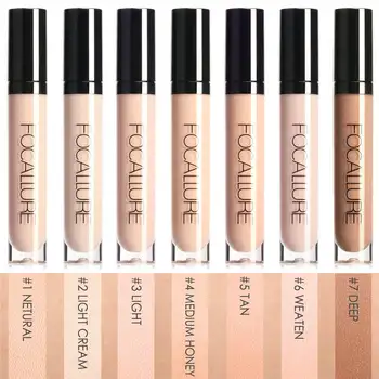 

FOCALLURE Foundation Eye Concealer&Base 7 Colors Full Coverage Suit for All Color Skin Face/Eye Makeup Liquid Concealer Cosmetic