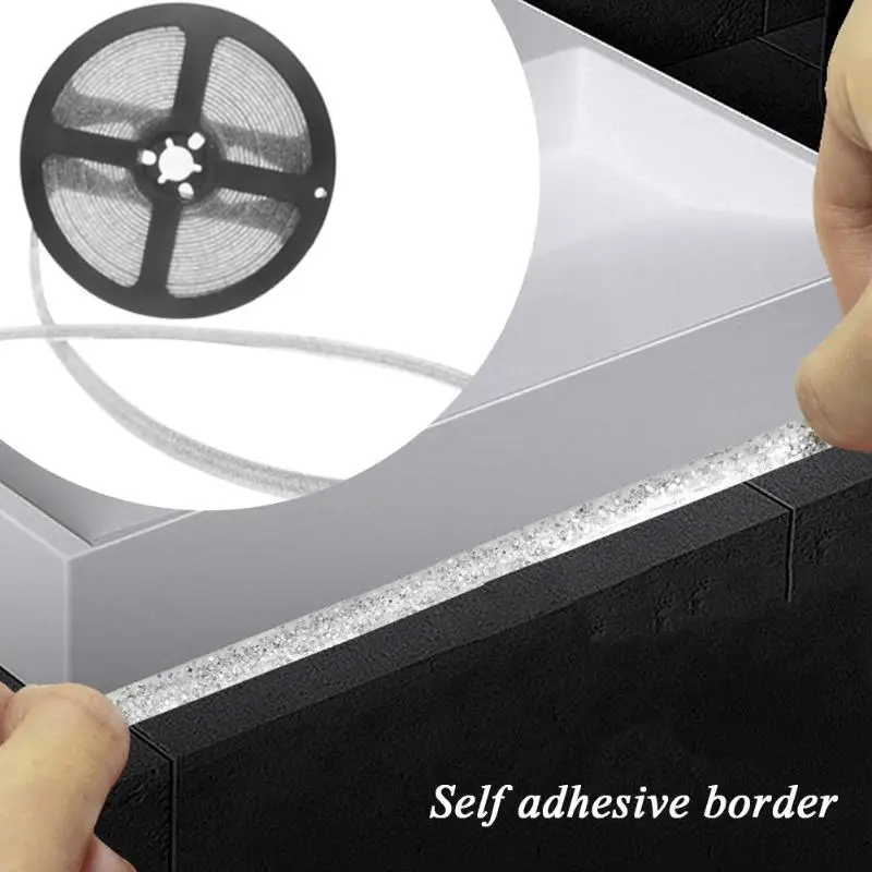 

7.5mm PVC Corner Sealing Strip Self-adhesive Plaster Edge Decorative Line