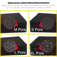 Reusable Biochemical Sponge Water Filter Fish Tank Pond Foam Bio-sponge Filter Aquarium Accessories Black 2