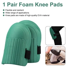 

1 Pair Foam Knee Pads for Worker Thick Soft Non-Slip Work Knee Protectors with Adjustable Strap for Gardening Cleaning Flooring