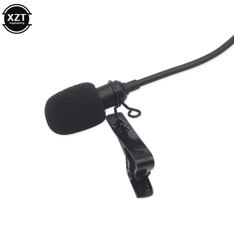 Portable USB Mini Microphone 2m Lapel Lavalier Mic Clip-on External Buttonhole Microphones for Laptop PC Computer Recording Chat dynamic microphone