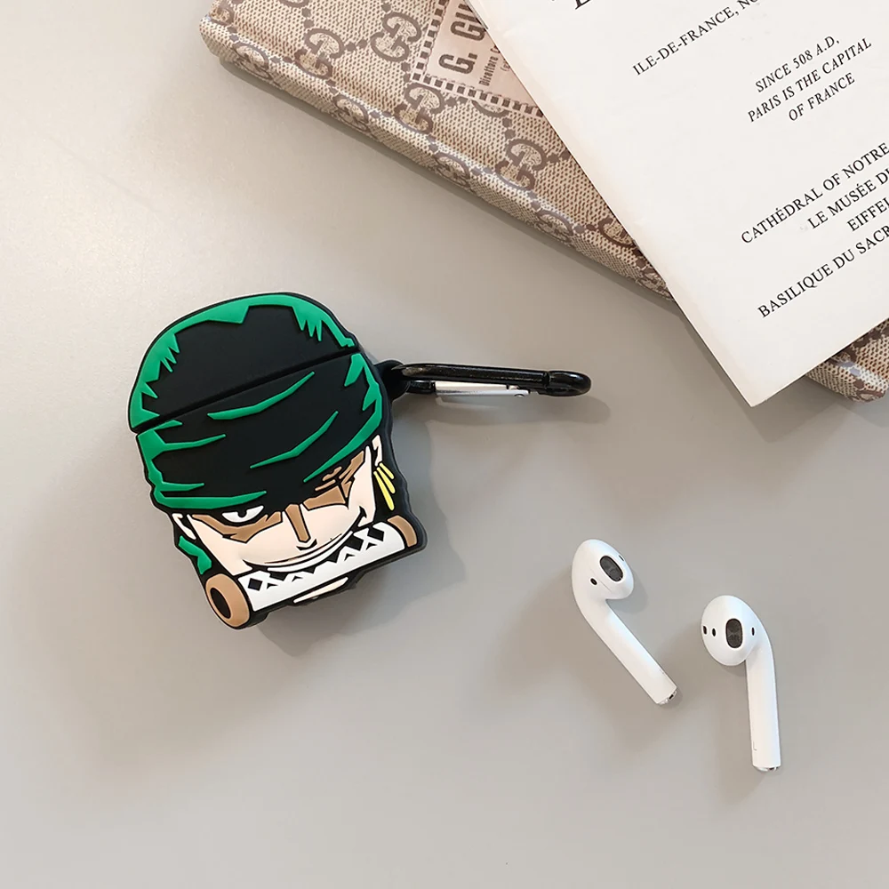 3D милый силиконовый дизайн для Зоро защитный чехол для Airpods 1/2 Bluetooth чехол для наушников Аксессуары для Apple Airpods