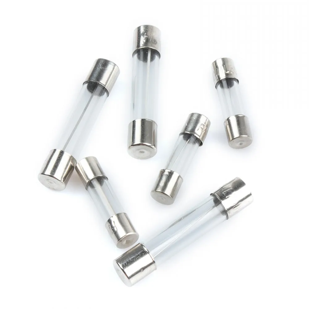 Glass Tube Fuse 100Pcs 5*20MM 0.1A 0.2A 0.5A 0.8A 1A 2A 2.5A 3A 4A 5A 6.3A 7A 8A 10A 12A 15A 20A 30A 250V Fast Quick Blow Fuse glass fuse