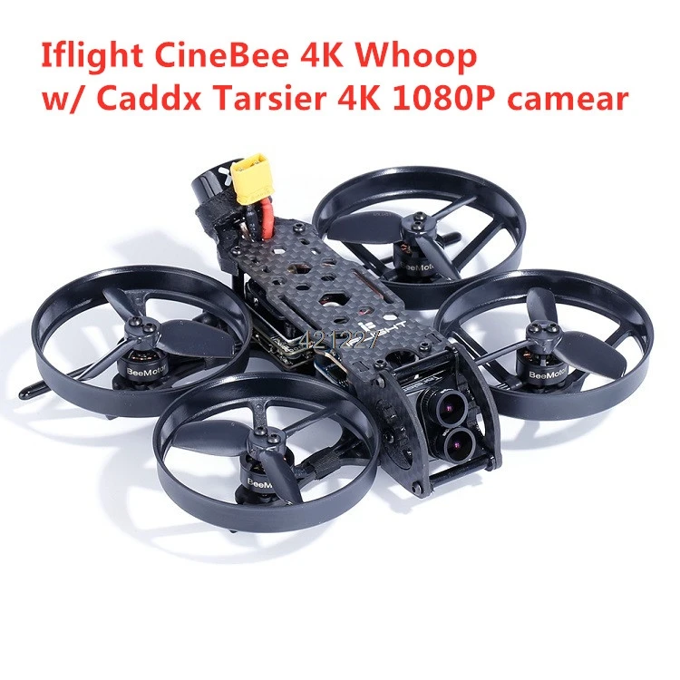 

New iFlight CineBee 4K Whoop 107mm F4 2.0 OSD 2-4S FPV Racing Drone w/ Caddx Tarsier 4k Dual Lens Camera PNP BNF Selection