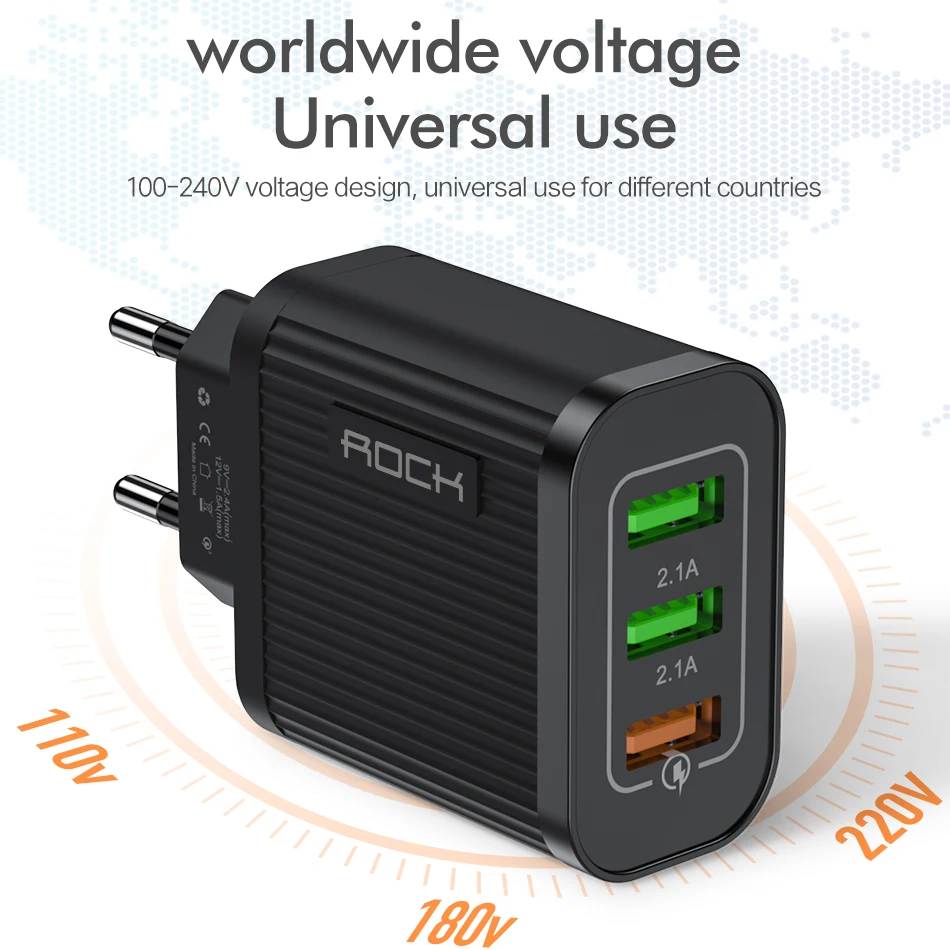 Быстрая зарядка 3,0 USB зарядное устройство QC3.0 Быстрая зарядка EU зарядное устройство для мобильного телефона для iPhone samsung Xiaomi Mi дорожное настенное зарядное устройство