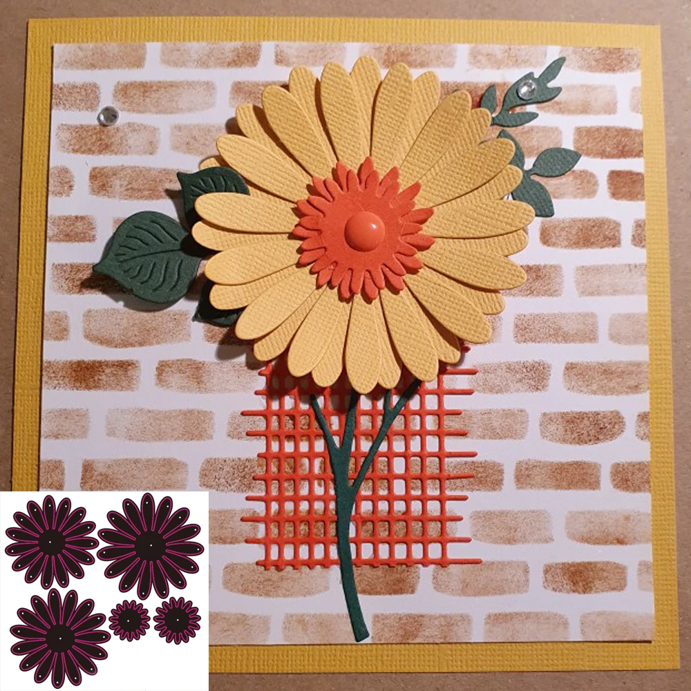 

New Flower Metal cutting Die scrapbook Decoration embossed Photo album Decoration Card making DIY Handicrafts