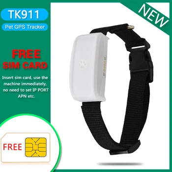 

TKSTAR TK911 Mini Wifi Pet Cat Dog GPS Tracker Locator Small Tracking Device Waterproof Real time Google Map Free Web APP Tack