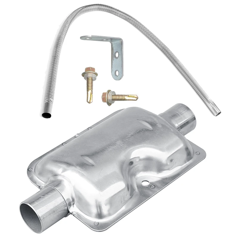 

120cm Stainless Steel Car Exhaust Pipe Muffler Heater Clamps Hose Air Heater Exhaust Pipefor Webasto Eberspacher