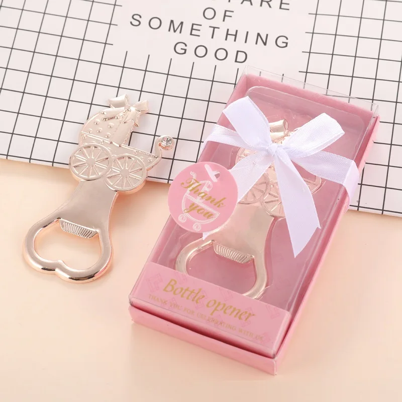 pcs Baby Shower Gifts Boy Girl Birthday Party Giveaways Baptism Souvenirs Gold Metal Baby Carriage Bottle Opener Aliexpress Home Garden