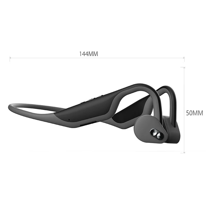 BGreen BH128 костной проводимости Bluetooth спортивные наушники водонепроницаемый беспроводной Велоспорт гарнитура слуховой аппарат с гибким шейным ремешком