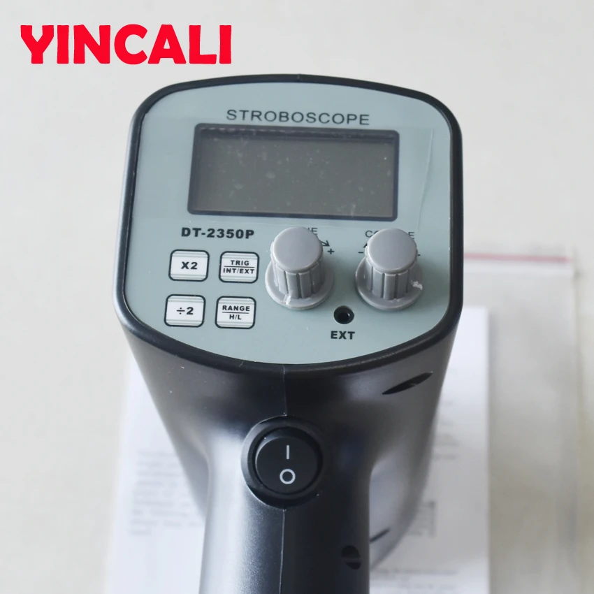 DT-2350PD Digital Handheld Stroboscope Tachometer Instrument with Measuring Range 50-30000 FPM 