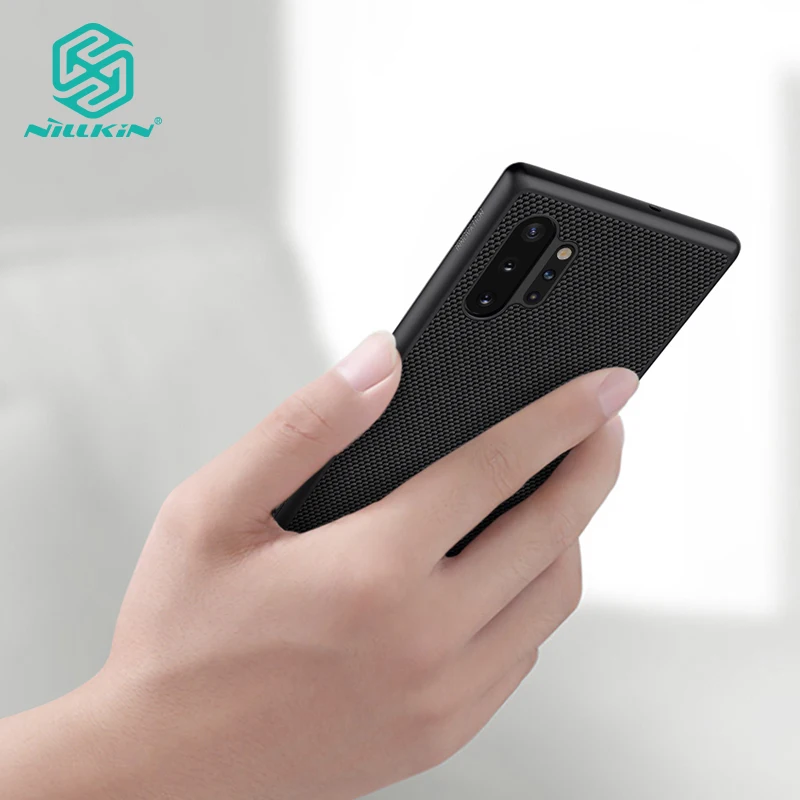 

Nillkin Nylon Fiber Case for Samsung Galaxy Note 10 Plus and Note 10 Plus 5G Textured Back Cover Non-slip Thin and Light Cases