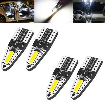 

4pcs 7020 led 2smd T10 W5W LED Blub Car Interior Light Auto Styling 12V Turn signal Lamps 194 5W5 for subaru forester/rav4/volvo