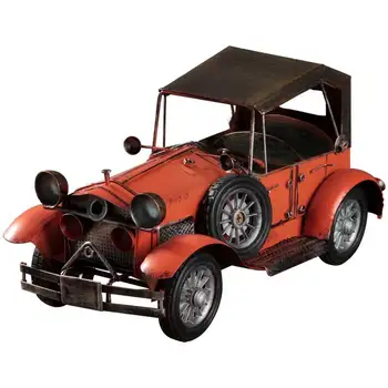 

Nostalgic Vintage Wrought Iron Classic Car Model Ornaments Creative Metal Car Miniature Home Cafe Wine Cabinet TV Cabinet Decor