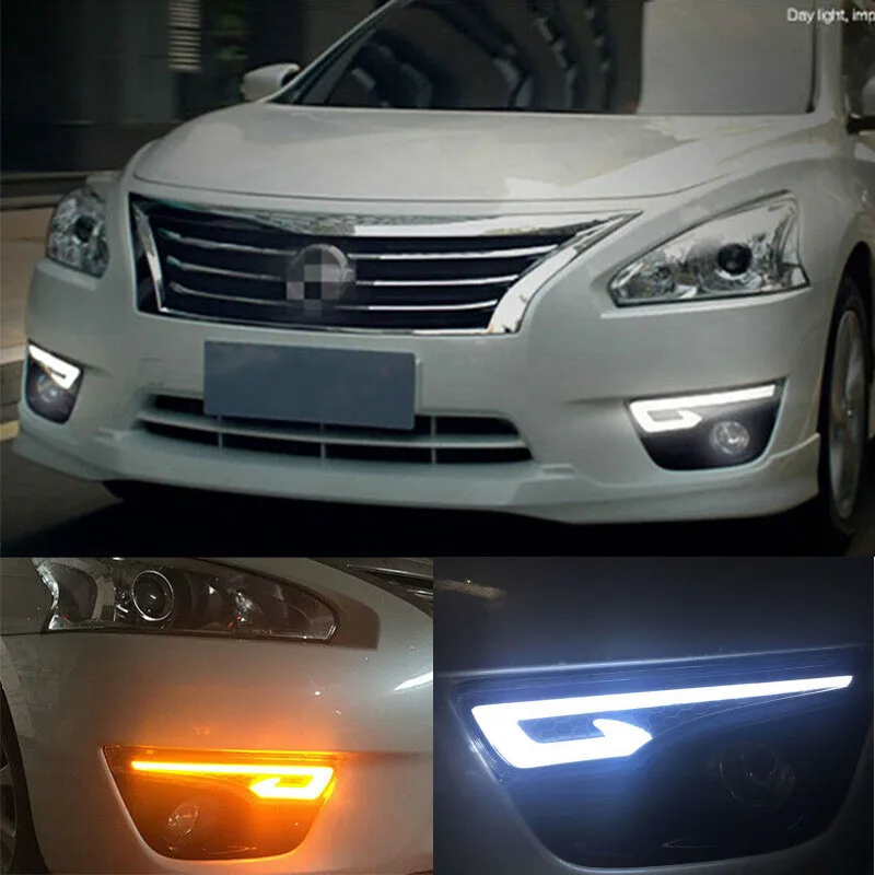 LED DRL Daytime Running Light Fog Lamp 12V Car Running Lights for Nissan Teana Altima 2013-2016