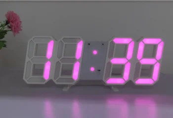 

Anpro 3D Large LED Digital Wall Clock Date Time Celsius Nightlight Display Table Desktop Clocks Alarm Clock From Living Room