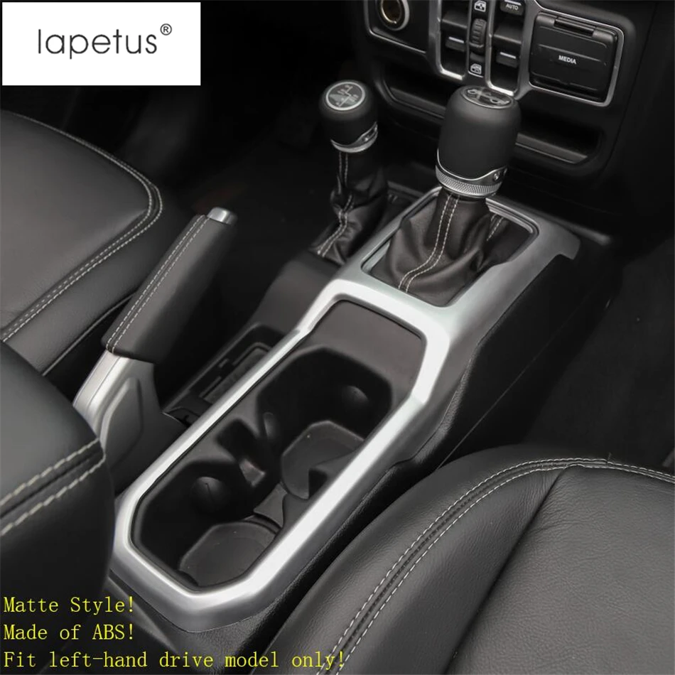 Lapetus аксессуары, пригодный для Jeep Wrangler JL, центральный блок управления, коробка переключения передач, рамка, Формовочная крышка, комплект, отделка/ABS