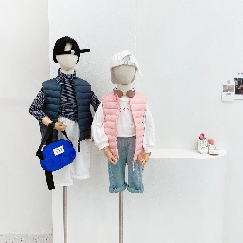 

Children's Lightweight Down Vest Boys And Girls Fall/Winter Baby Down Vest