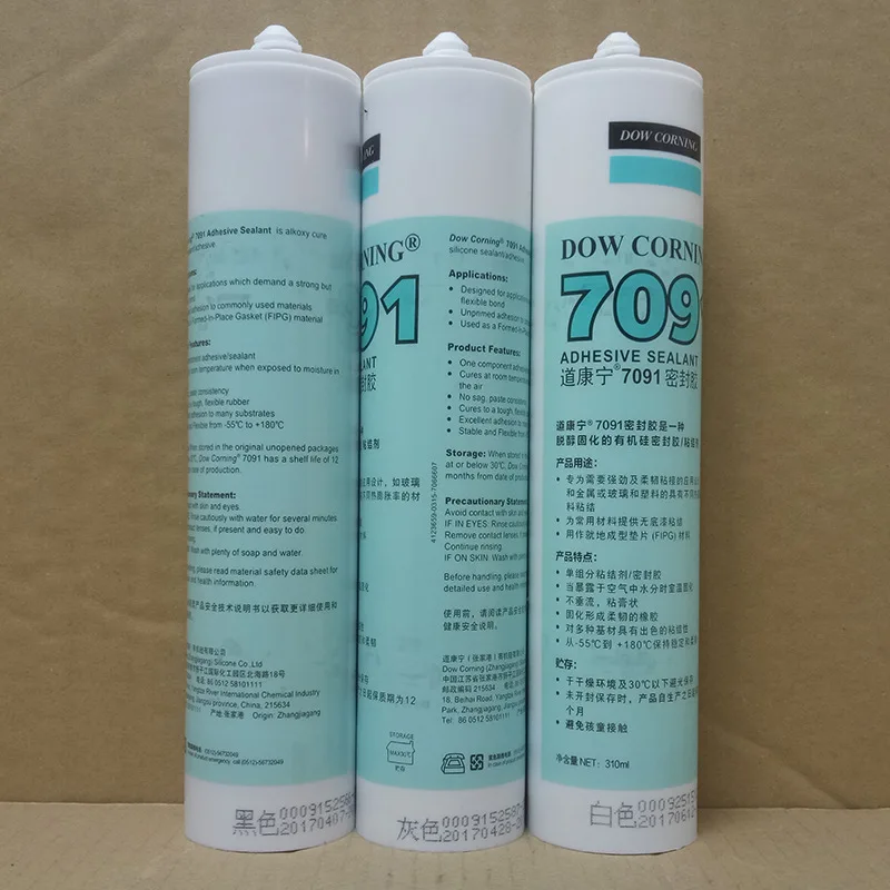 1pcs Dow Corning 7091 Silicone Rubber DC7091 Electronic Sealant Dow Corning Electronic Silicone Glass Glue 310ML