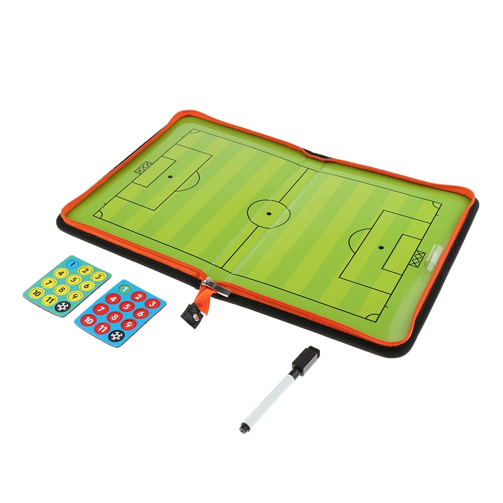 Soccer Coaching Board Football Tactics Strategy Training Clipboard Durable