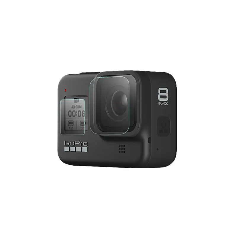 Защитная пленка из закаленного стекла для Gopro Hero 8, спортивная защита для экрана камеры, 6 шт., аксессуары для камеры Gopro 8