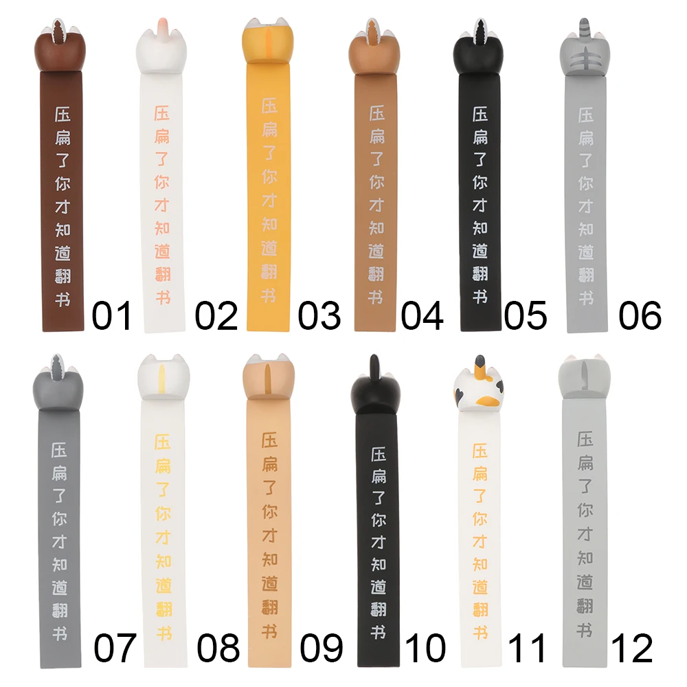 3D Creative Cartoon Animal Ass Bookmark Novelty Dog Cat Ass PVC Bookmarks Children Reading School Stationery Kids Funny Gift 1PC animal bookmark bookmarks stationery supplies