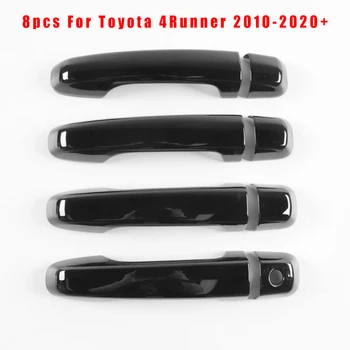 

8pcs/Set Outer Handle Cover Exterior Black For Toyota 4runner 2017-2020 Car