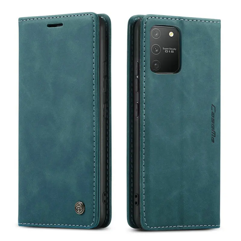 

Retro Business Wallet Case for Samsung S10 Lite Shockproof Auto Magnetic Close Flip Case for Samsung Galaxy S10 Lite Cover Etui