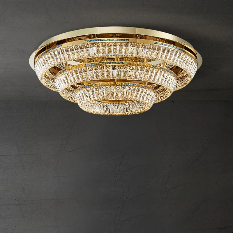 Postmodern ledes szabályozható Ezüst- Arany Kristálytiszta lamparas Delaware techo Plafon lights.ceiling light.ceiling Villanyégő számára Társalgó Hálószoba