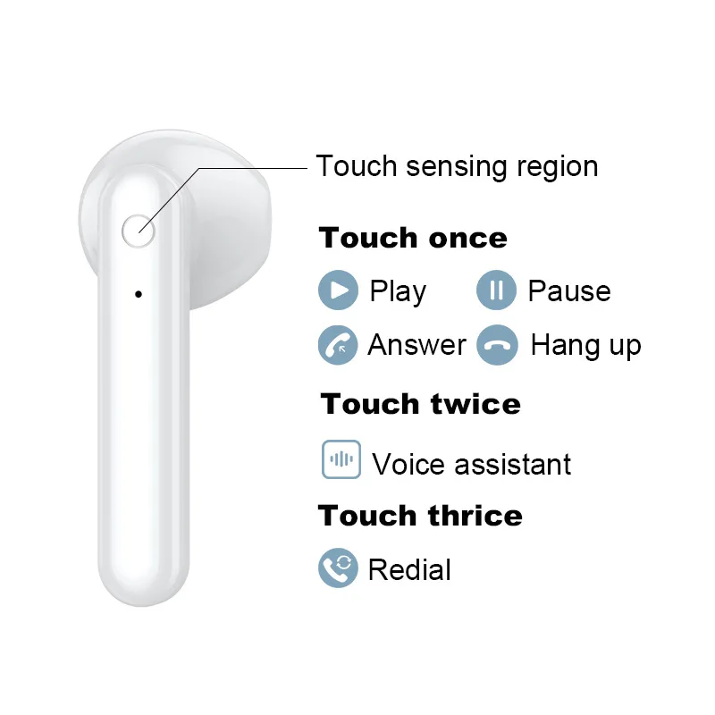K88 Wireless Bluetooth 5 0 Mic Earphone Mini Earbuds Charging Box Sport Headset TWS Earphones