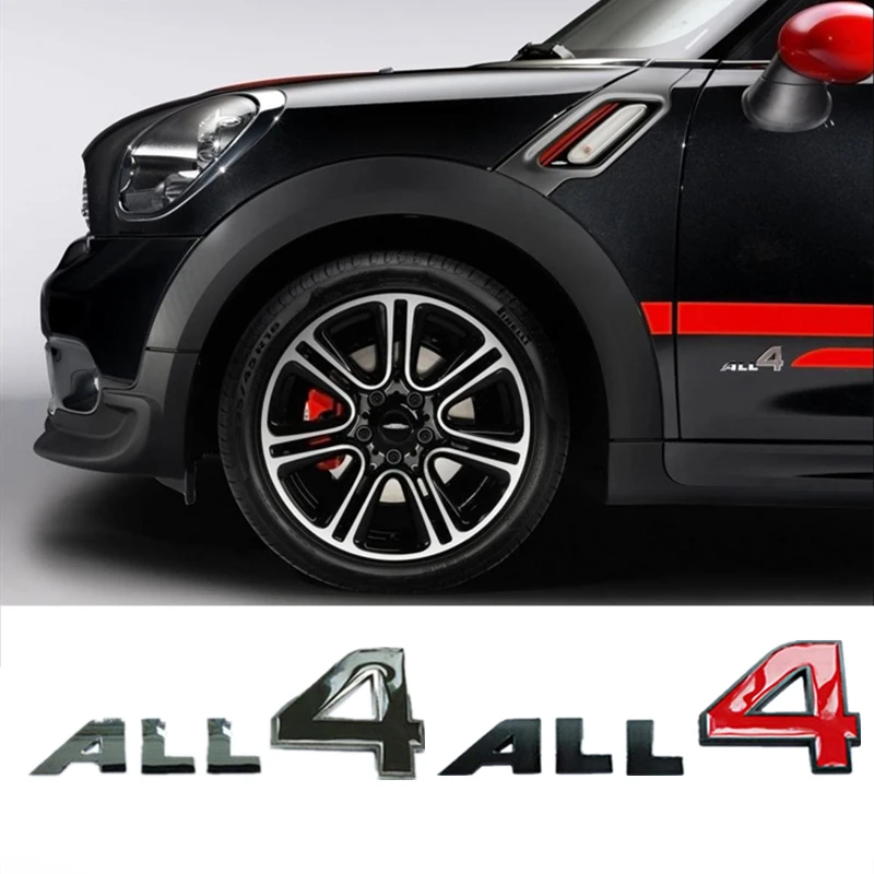 1 шт. автомобильные наклейки четырёхколёсный вагончик с диск ALL4 логотип для BMW MINI