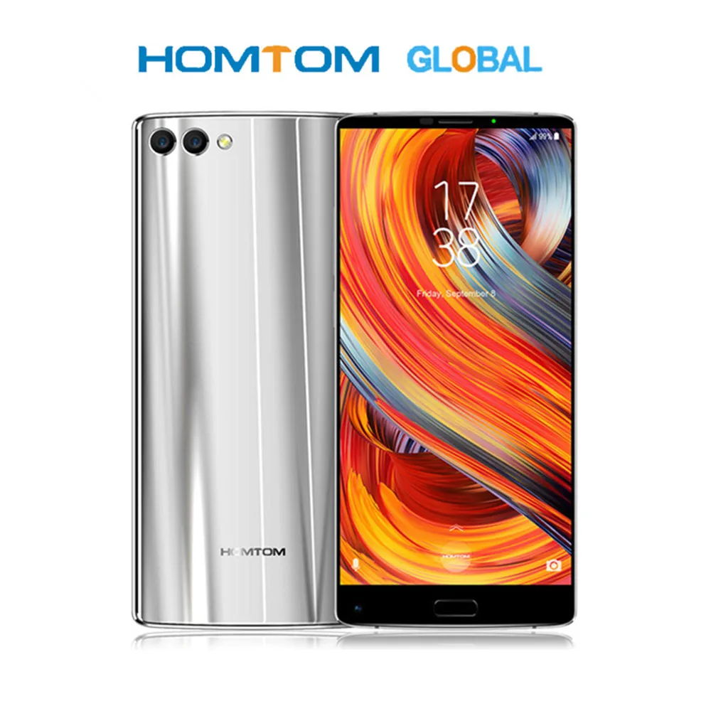 

HOMTOM S9 Plus 18:9 HD+ 5.99" Tri-bezelless Full Display Cell phone MT6750T Octa Core 4G RAM 64G ROM Dual Back Cam Mobile Phone