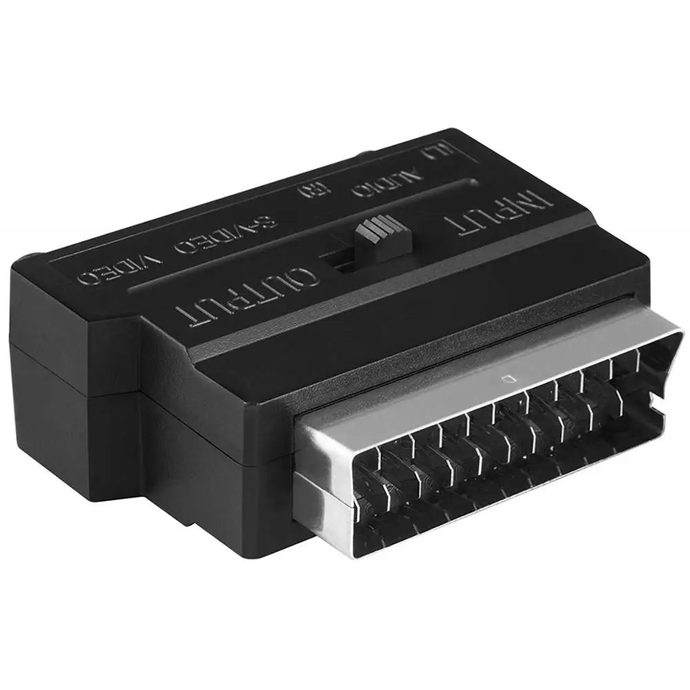 Scart К 3 RCA S-Video адаптер Композитный RCA SVHS S-Video AV tv Аудио конвертер для видео DVD рекордер ТВ телевизионный проектор