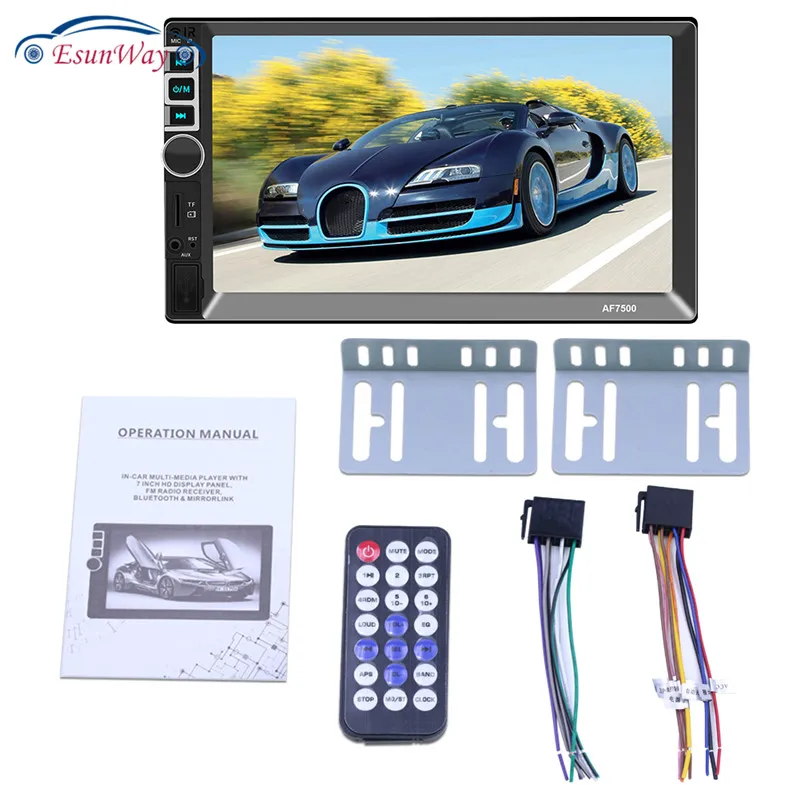 Автомагнитола Autoestereo, 7 дюймов, 2din, автомагнитола Estereo De Auto Con Pantalla, Bluetooth, зеркальное соединение, автомагнитола, Автомобильный мультимедийный MP5 стерео