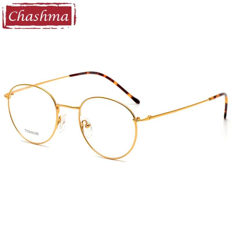 

Men Round Prescription Eyeglasses Graduation Lenses Women Light Optical Frames Titanium Spectacle Frame