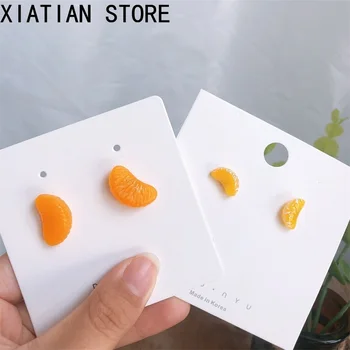 

Orange EARRINGS Women2020 CUTE Orange Petals Simulation Food Earrings Fashion Korean Earring Temperament Versatile Jewelry