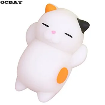 

1PC Cute Mochi Squishy Cat Toy Antistress Ball Stress-Relief Soft Mini Animal Squeeze Decompression Healing Toy Kids Funny gift