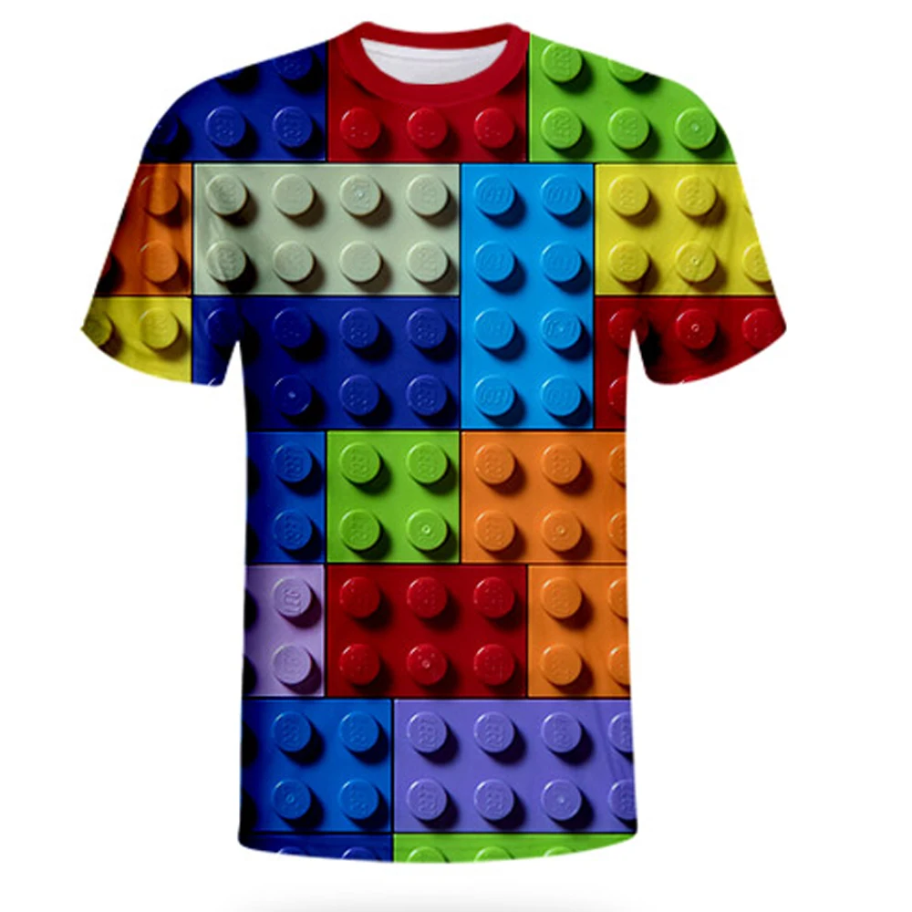 

PLstar Cosmos Summer Blocks T-Shirt super popular kids toys 3d print t-shirt t-shirt for Unisex Women Men Plus Size 7XL