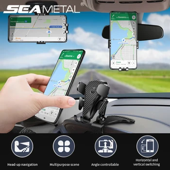 

Dashboard Car Phone Holder with Parking Number Plate Sun Visor Phone Support Multifunctional Rearview Mirror Mobilephone Stand