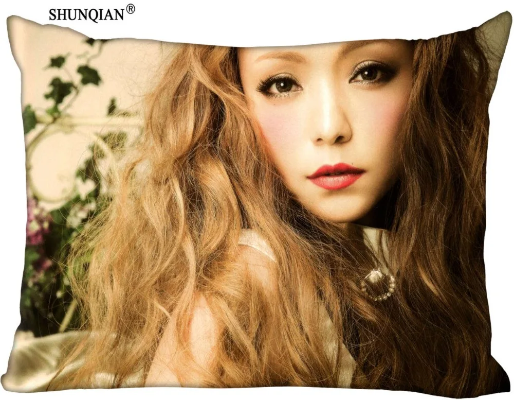 

High Quality Custom Namie Amuro Pillowcase 45x35cm(One Side) Rectangle Zipper Print Throw Pillowcase Cover