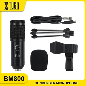 

METAL BM800 Condenser Microphone USB Studio Sound Recording Broadcasting with Reverberation Echo Function