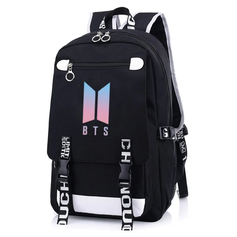 

BTS tj heng Min yun Its Park Ji Min Celebrity Inspired Back Shoulder School Bag Korean-style-Style Large-Volume