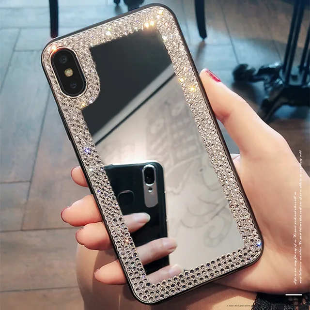 Funda Para IPhone Con Diamantes De Imitación - A Prueba De Golpes, Compatible Con Modelos 11 A 16 Pro Max