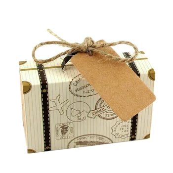 

Vintage Mini Suitcase Sweet Cake Candy Box Wedding Party Favor Gift Boxes