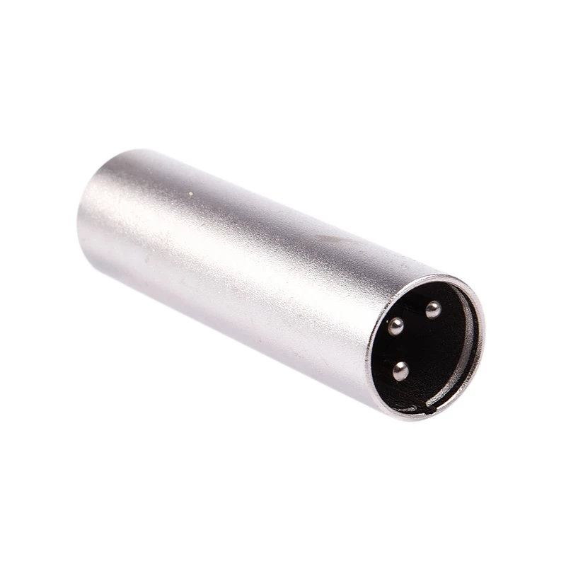 XLR 3 Pin Male-Male встроенный разъем/адаптер/муфта для встроенного микрофона
